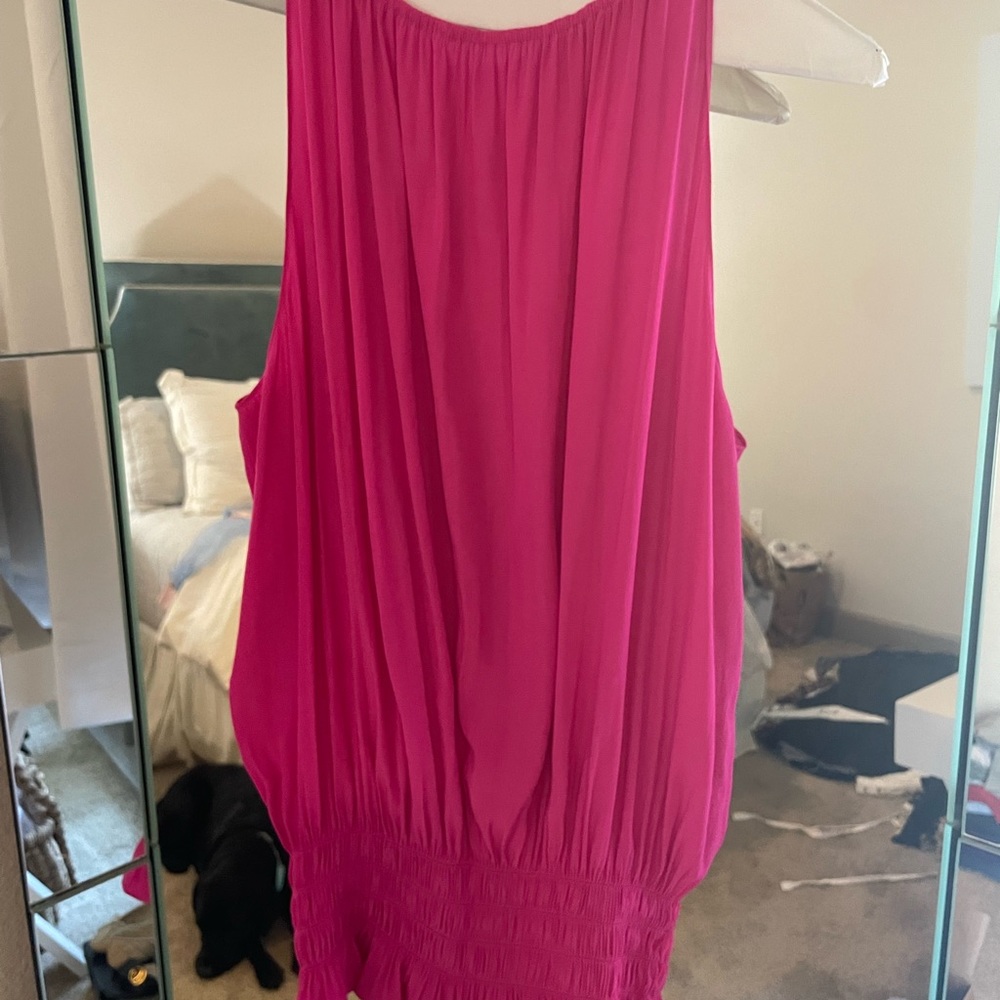 Ramy brook piper shirt in hot pink